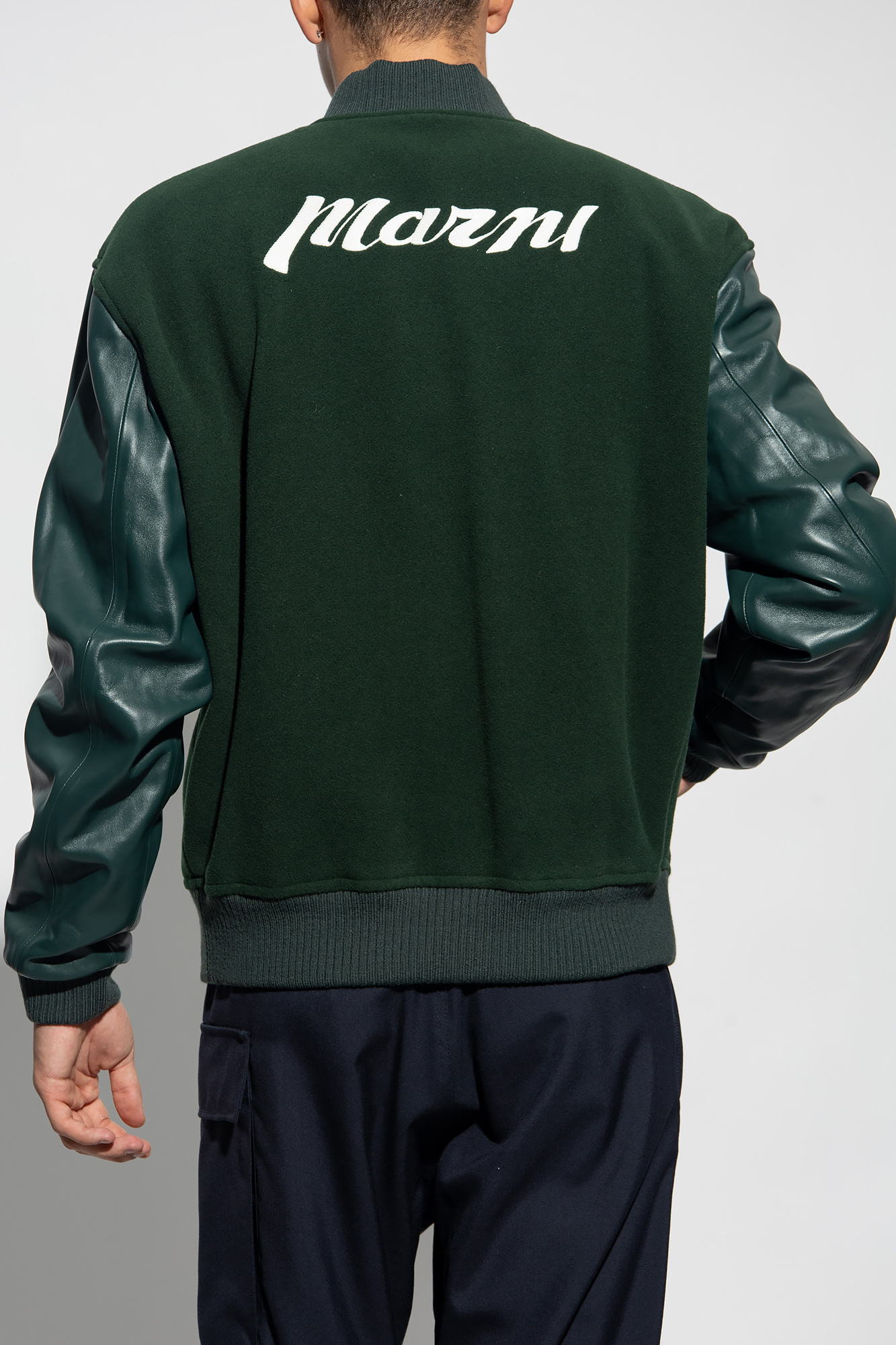 ジャケット MARNI FW25 JACKET (GIMA0294SUTW839 00N99) Deep blue tropical wool Baby jacket with Marni Mending | Marni